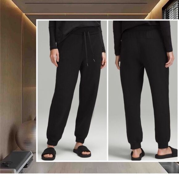 Lululemon Scuba Relaxed High-Rise Jogger Black size 12 NWT - Picture 1 of 7